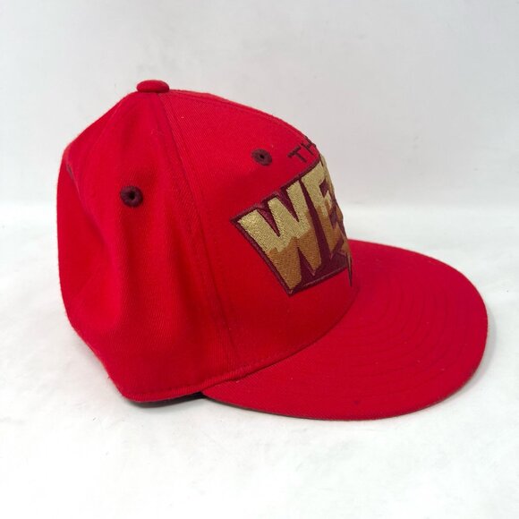 Vintage Adidas NBA Allstar Game LA The West Fitted Hat Cap Red M Embroidered GUC - Picture 4 of 8